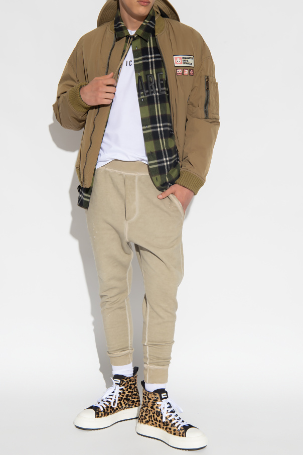 Green Checked shirt Dsquared2 - SchaferandweinerShops AE